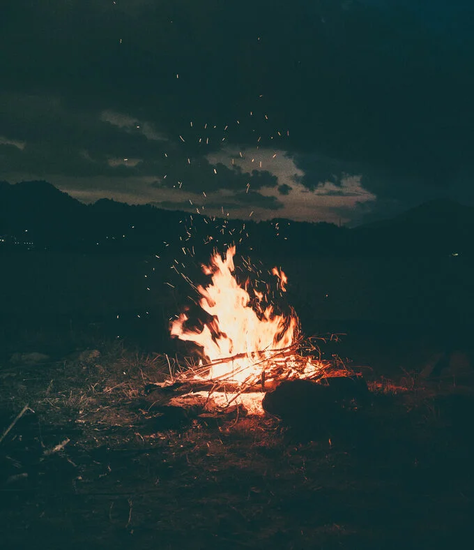 Step by step camping fire pit preparation