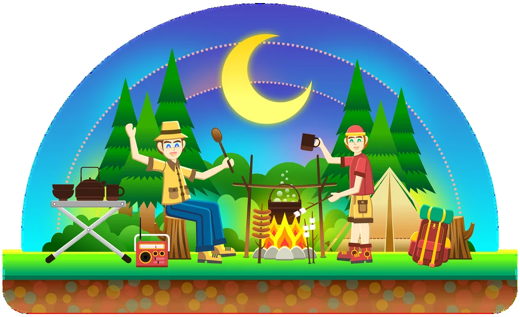 Where to light camp fire